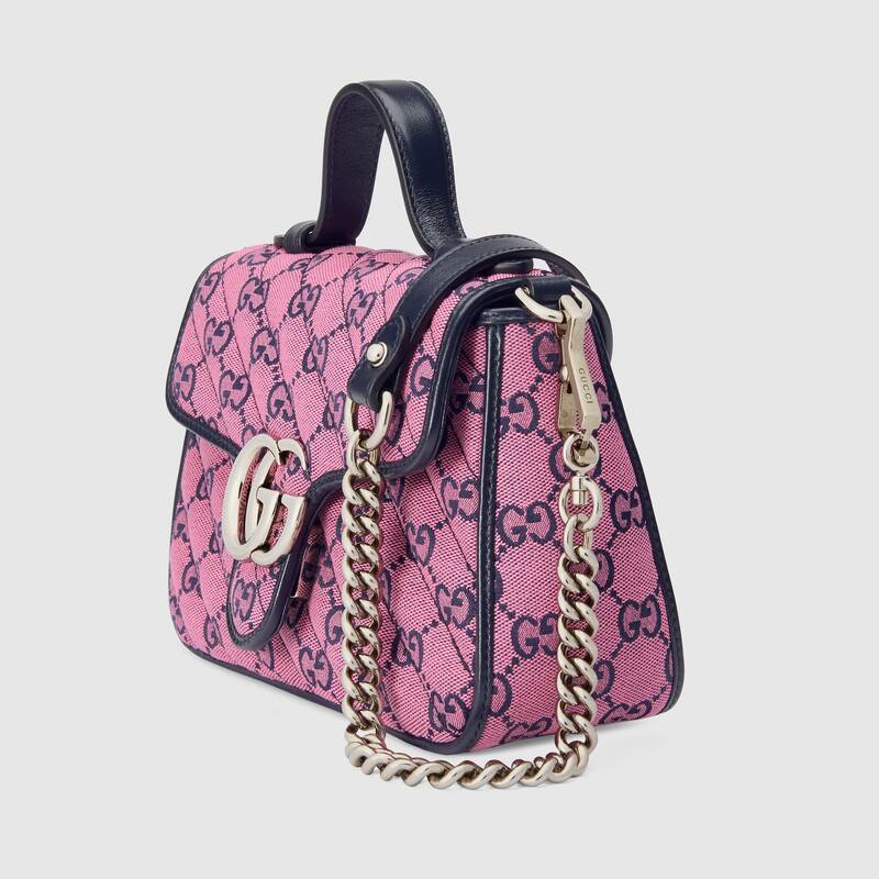 Gucci GG Marmont Mini Top Handle Bag Shoulder Bag 583571 Purple